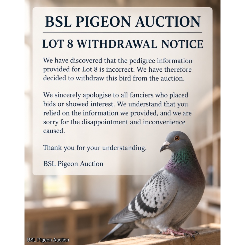 Lot 8 Withdrawal Notice